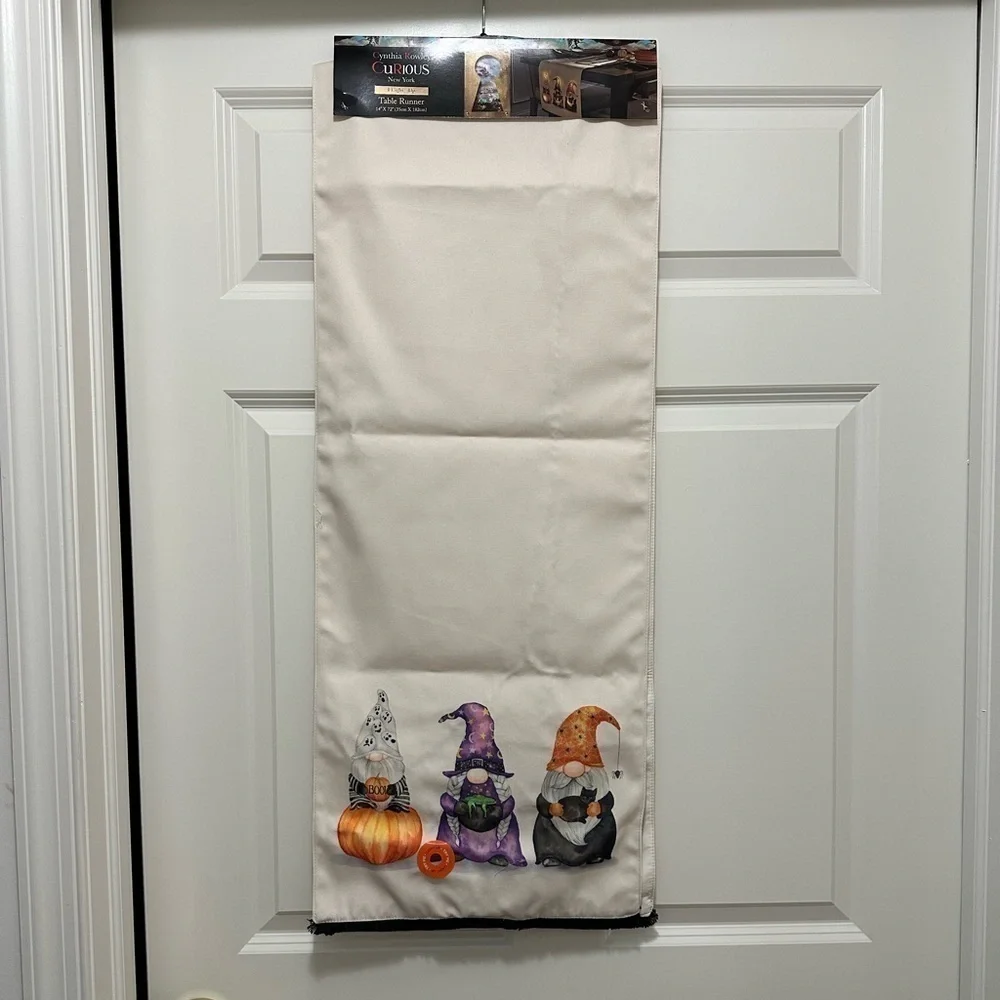 Light Up Costume Gnomes Halloween Table Runner